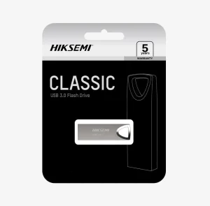 HikSemi Classic M200 64GB USB 2.0 Classic Metal Flash Drive, Silver